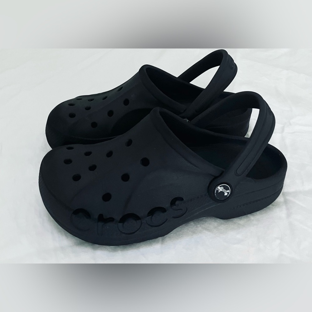 Girls Baya Clog By Crocs, Black , Like New Size 2